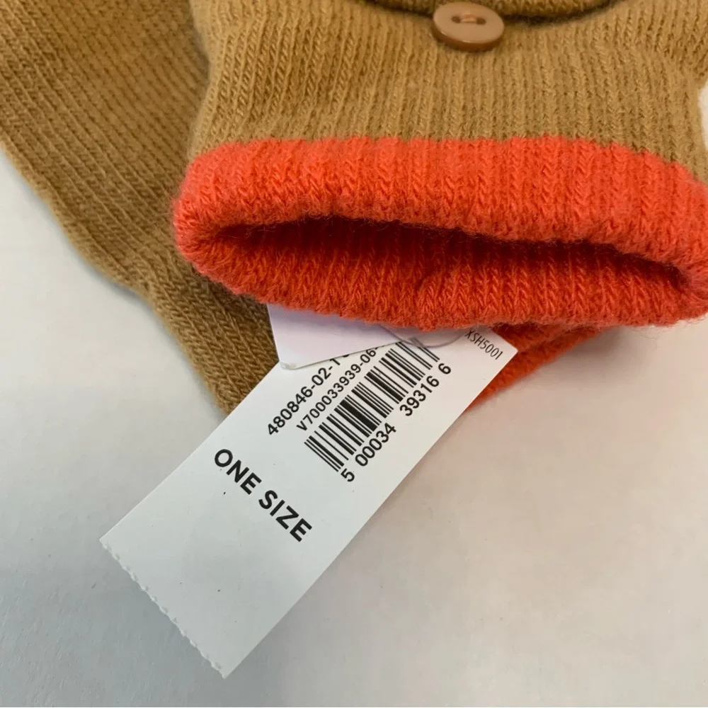 OLD NAVY NWT Text-friendly Tan and Orange Gloves O/S